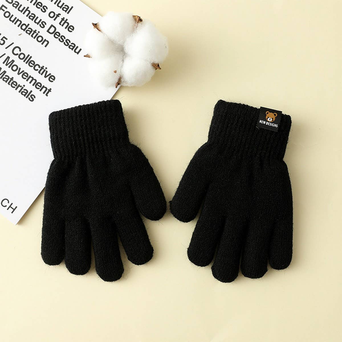 3 6 YEARS OLD CHILDRENS WARM FIVE FINGER GLOVES_CWMM1497