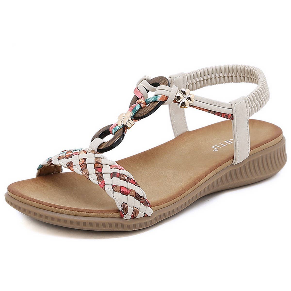Bohemian Retro Styl Thick Sole Flat Sandals_Cwshs0521