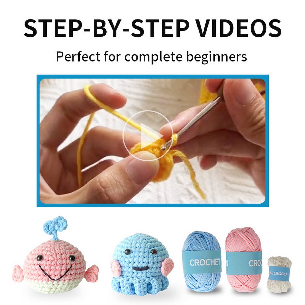 DECORATION HANDMADE DIY CROCHET MATERIAL PACKAGE_CWMM0838