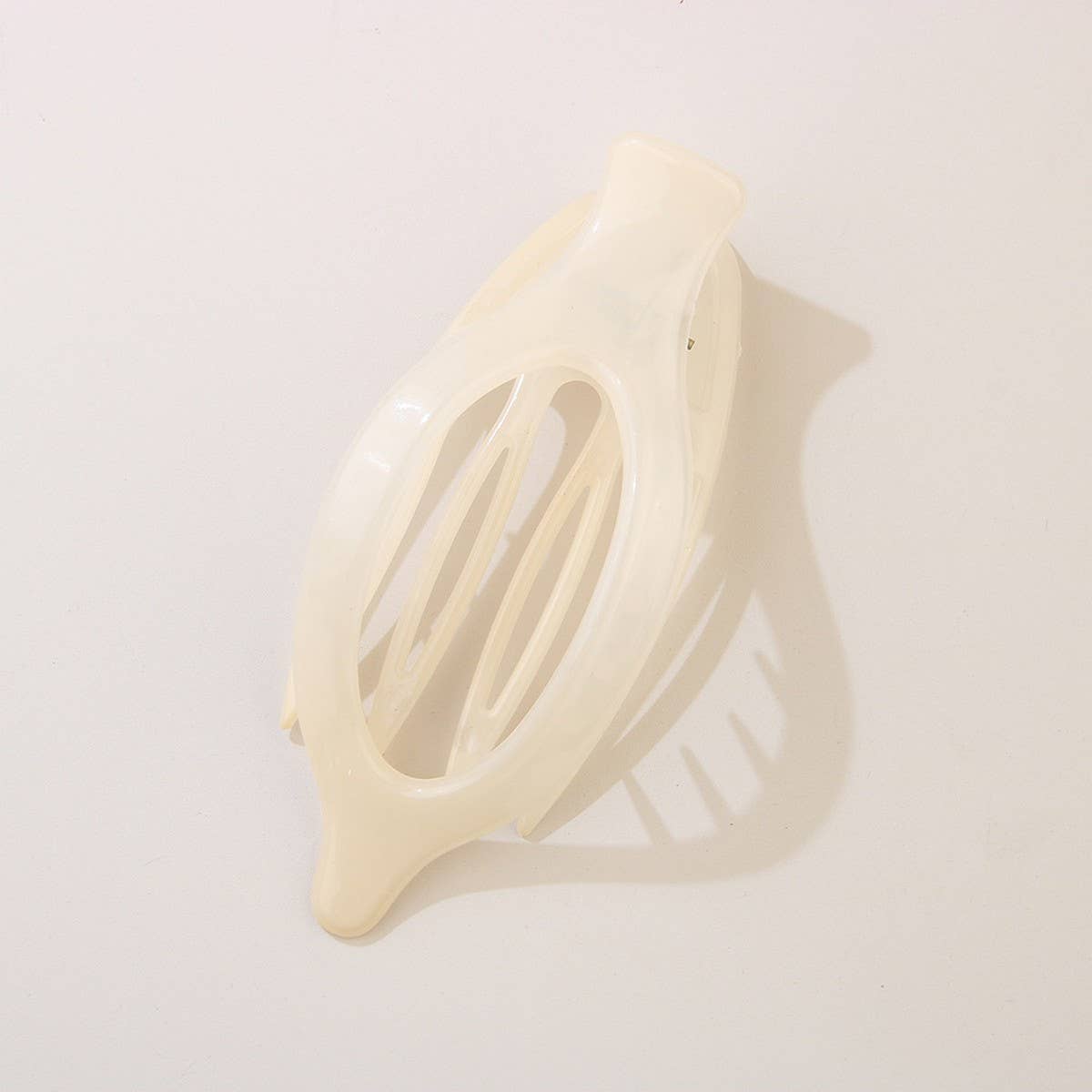 Glossy Matte Oval Hair Clip-Large Duckbill Style_Cwaha07479