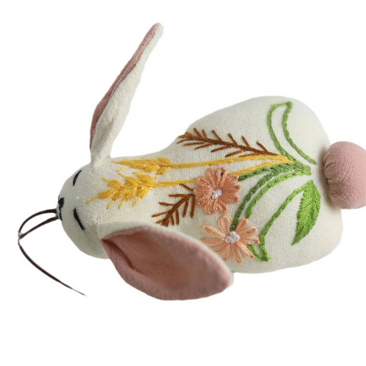 HANDMADE WHEAT BLOSSOM BUNNY PLUSH CHARM_CWMM5996