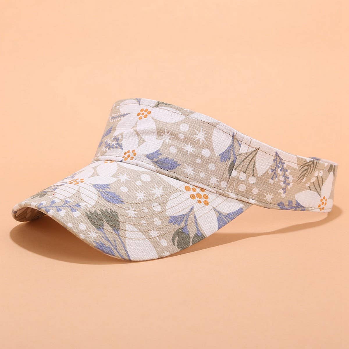 PRINTED SUN VISOR SUMMER UV PROTECTION SPORT CAP_CWAH3283