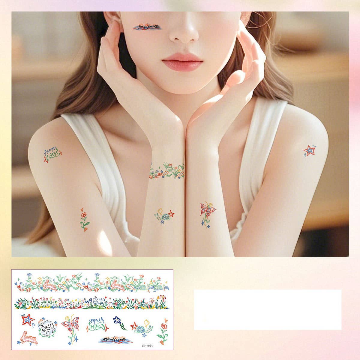 CUTE BAND TATTOO STICKERS WATERPROOF FOR ALL_CWMM8389