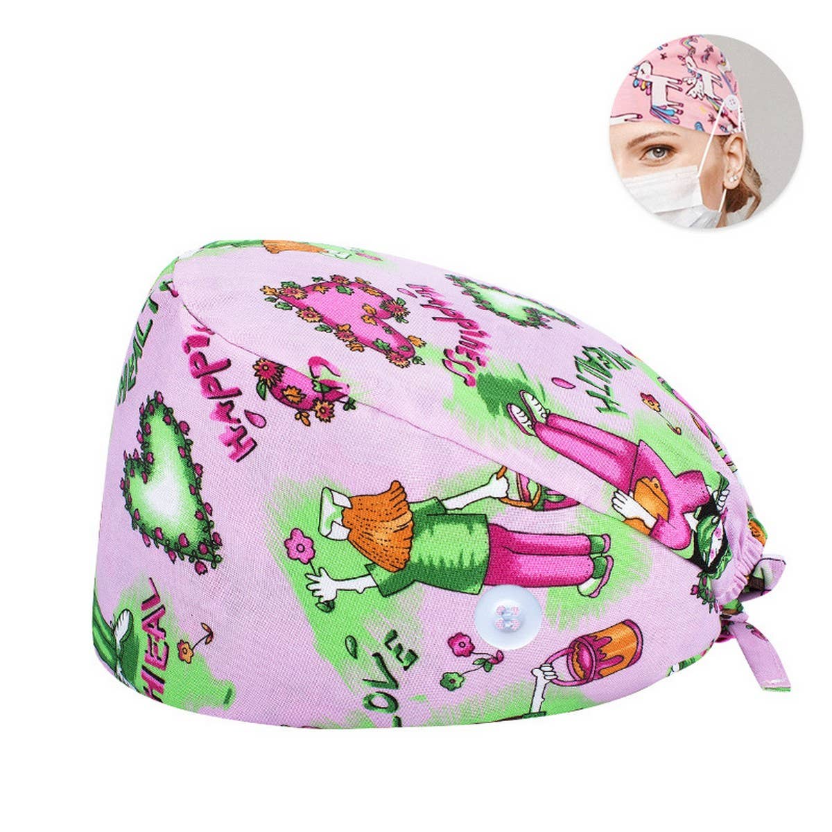 NURSE CAP SURGICAL CAP PURE COTTON DOCTOR CAP_CWAH3374