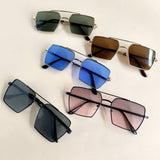 FLAT TOP FRAME SQUARE SUNGLASSES_CWASG0100
