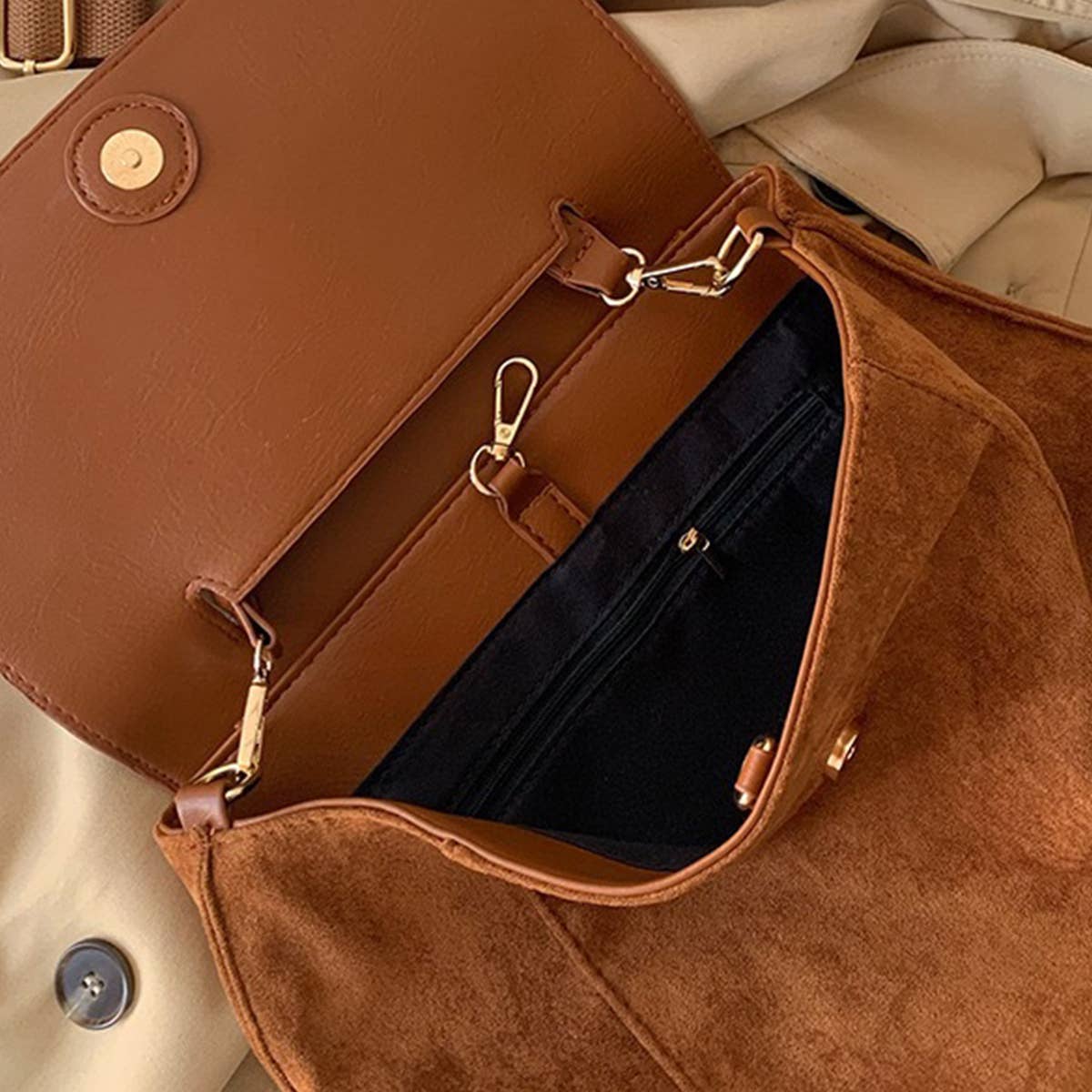 FASHION CASUAL FROSTED SHOULDER CROSSBODY BAG_CWAB0969