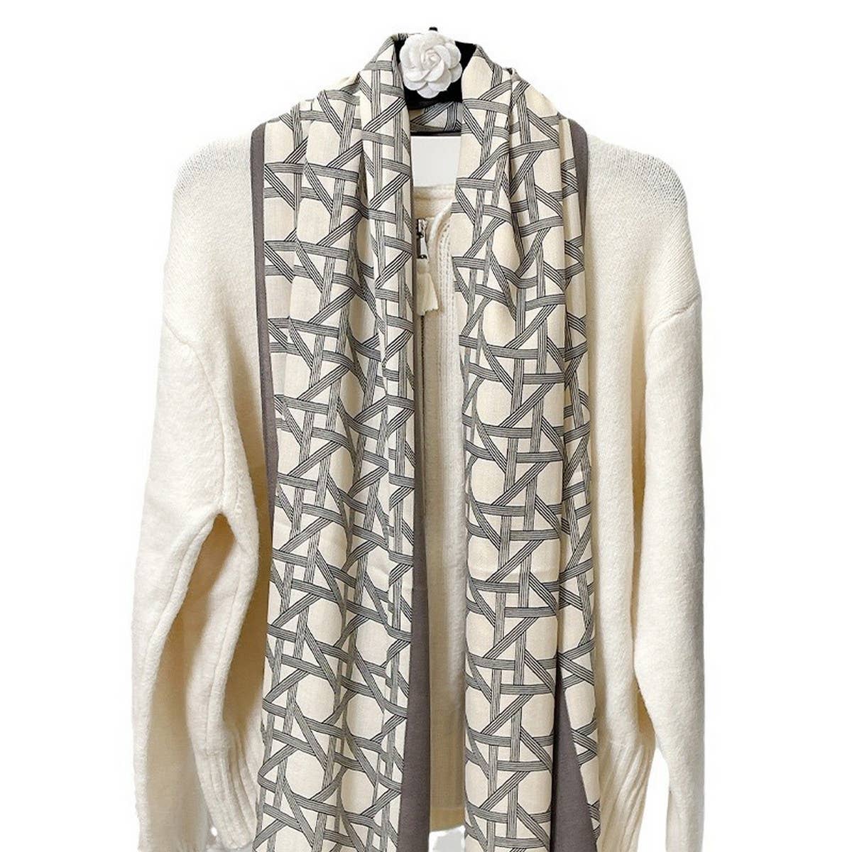 Velvet Scarf Fall/Winter Floral Wrap For Women_Cwasc0898