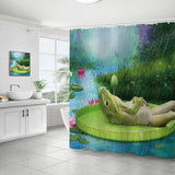 HOT SALE DIGITAL PRINTED FROG SHOWER CURTAIN_CWMM1805