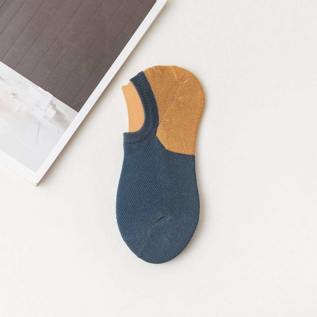 Versatile Colorblock Men'S Breathable Socks_Cwms2002