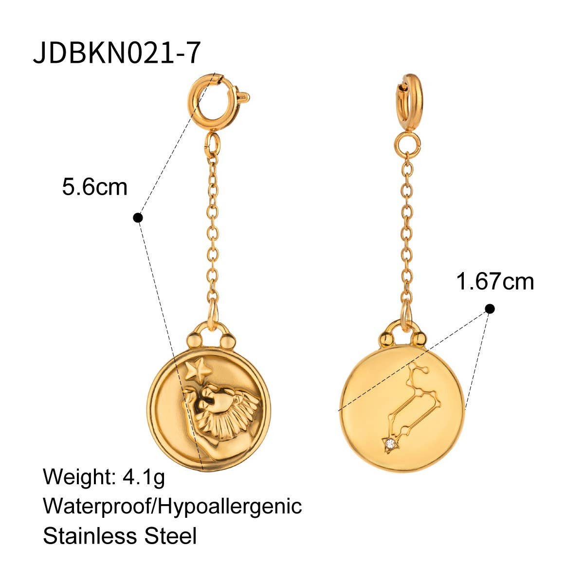 JEWELRY TWELVE CONSTELLATIONS BIKINI DIY PENDANT_CWMM4681