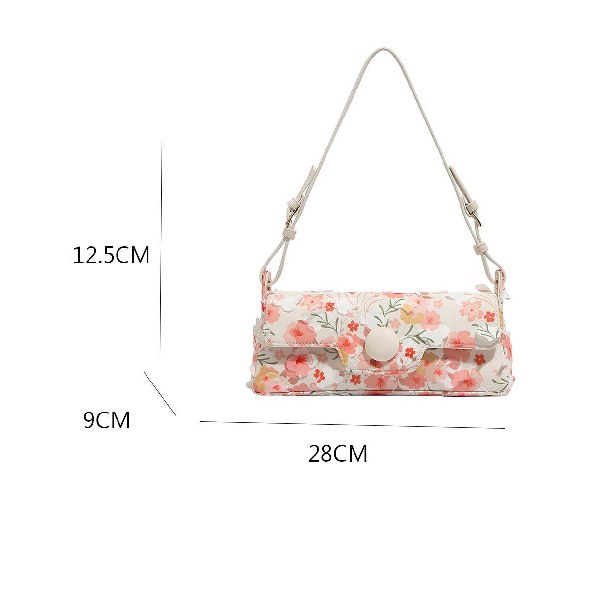 New Printed Flower Armpit Bag_Cwab1907