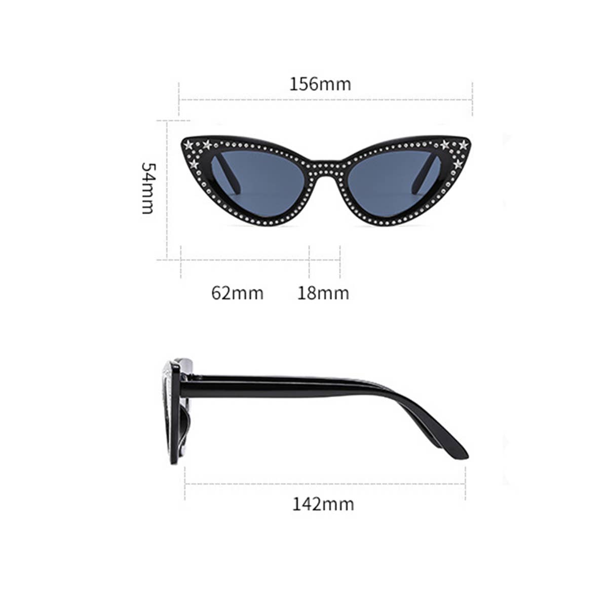 Cat-Eye Diamond-Encrusted Luxury Sunglasses_Cwasg0378