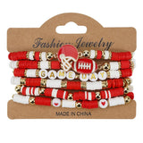 Cwmm10455_Football Game Day Beaded Elastic Bracelet