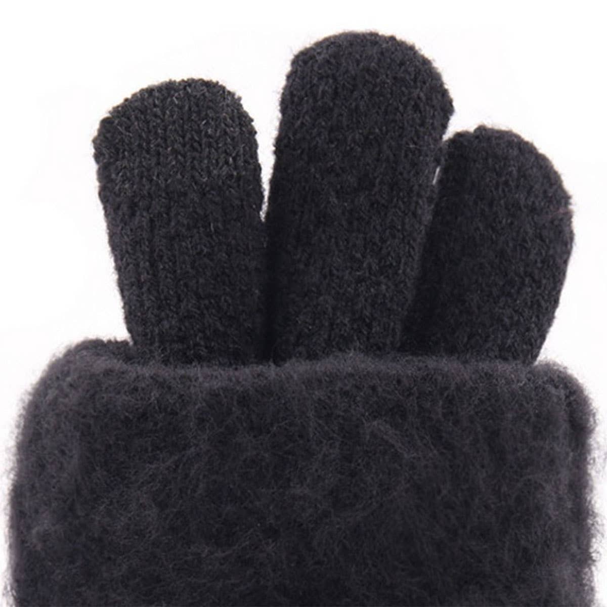 MEN WOMEN KNIT GLOVES WARM THICK TOUCH TIPS_CWAG0224