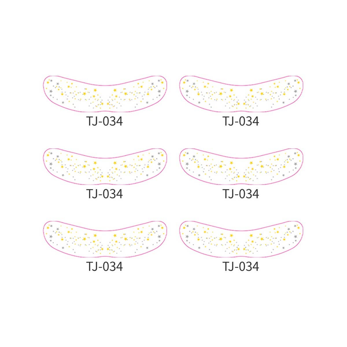 METALLIC FRECKLE FACE TATTOO STICKERS GOLD SILVER_CWMM8364