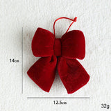 BIG RED VELVET 3D BOW XMAS WINDOW DECOR_CWMM9673