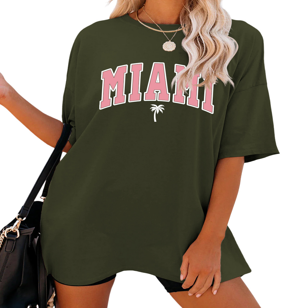 FUNNY LETTER PRINT T SHIRT FOR WOMEN LOOSE FIT_CWTTS1459