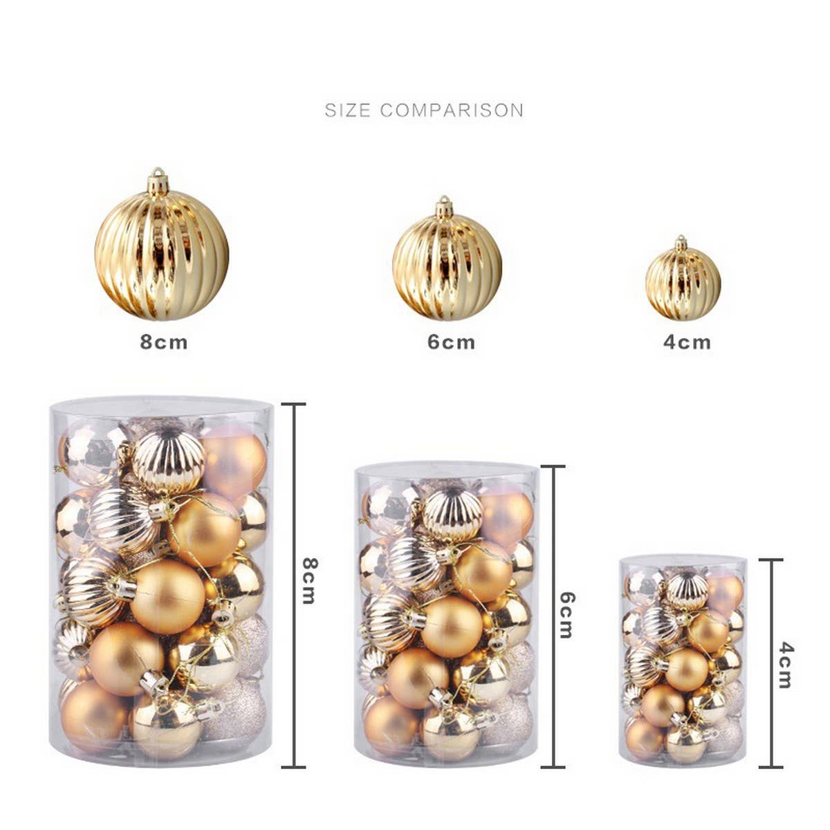 34PCS CHRISTMAS TREE ORNAMENTS BALL SET 4CM_CWMM9835