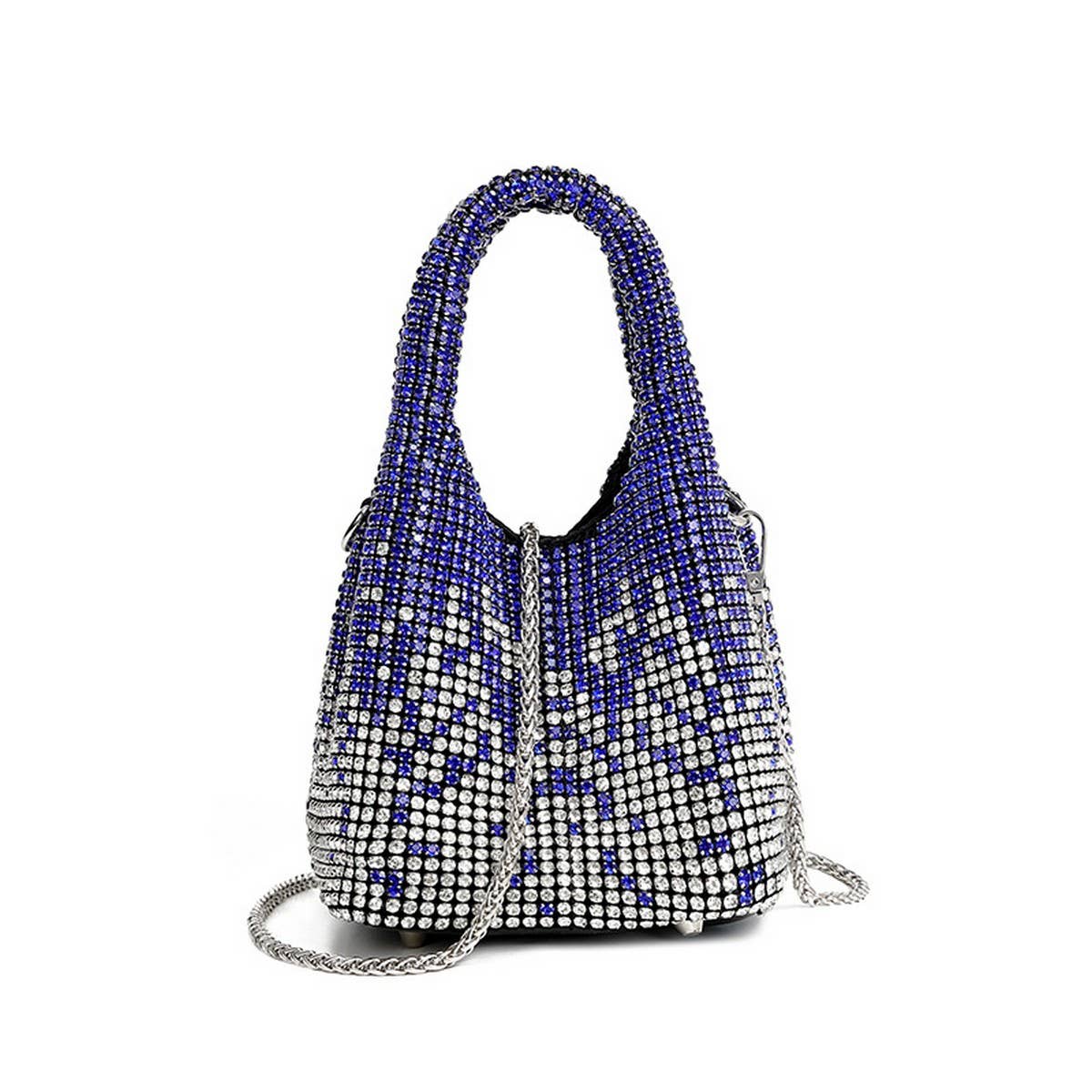 LADIES GRADIENT RHINESTONE PORTABLE EVENING BAG_CWAB3584