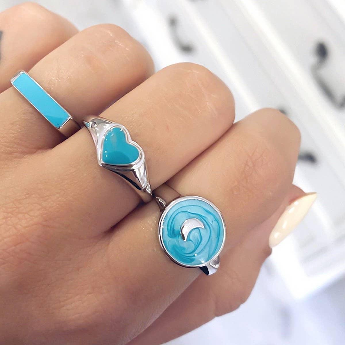 RETRO OIL DROP MOON FASHION CREATIVE RING_CWAJE1744