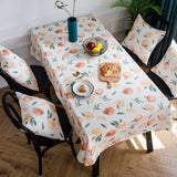 HOME BLUE ROSE PRINT PASTORAL TABLECLOTH_CWMM0943