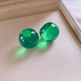 SWEET DOPAMINE COLORFUL JELLY ROUND EARRINGS_CWAJE2320