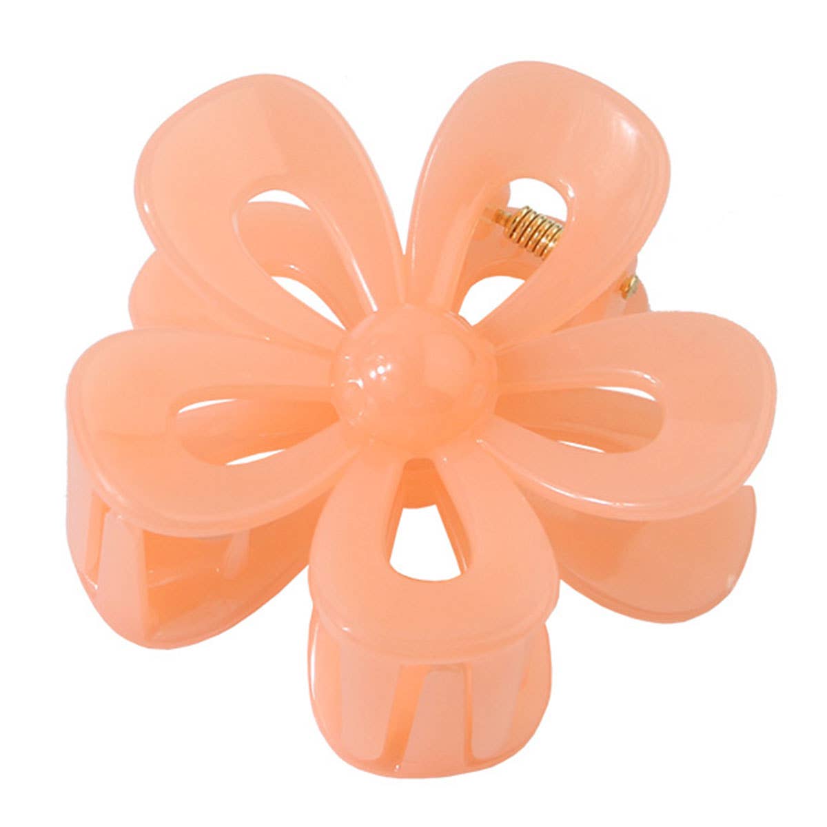 Matte Acrylic Flower Hair Claw Clip For Women_Cwaha07298