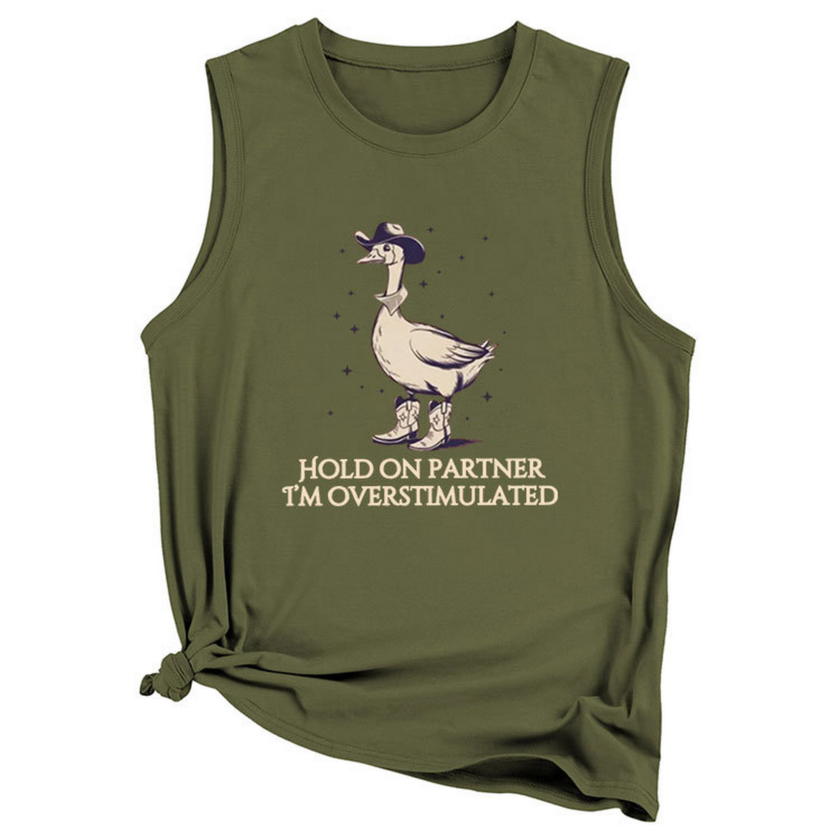 CUTE GRAPHIC TANK TOP FOR WOMEN LOOSE FIT_CWTTSL0421