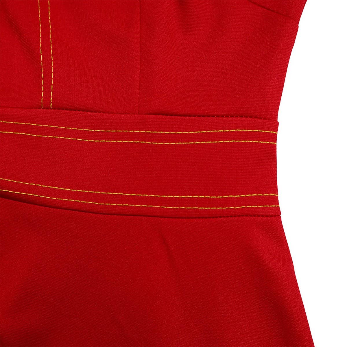 FASHIONABLE SWING DRESS WITH THREE QUARTER SLEEVES_CWDMD3656