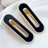 Seamless Bangs Clip Black And White Hairpin