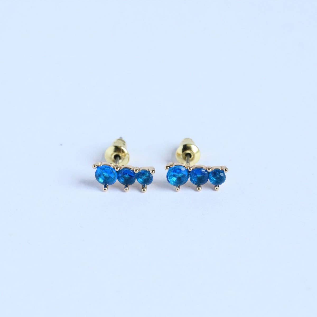 DECEMBER BIRTHSTONE STUD EARRINGS VINTAGE GIFT_CWAJE5111
