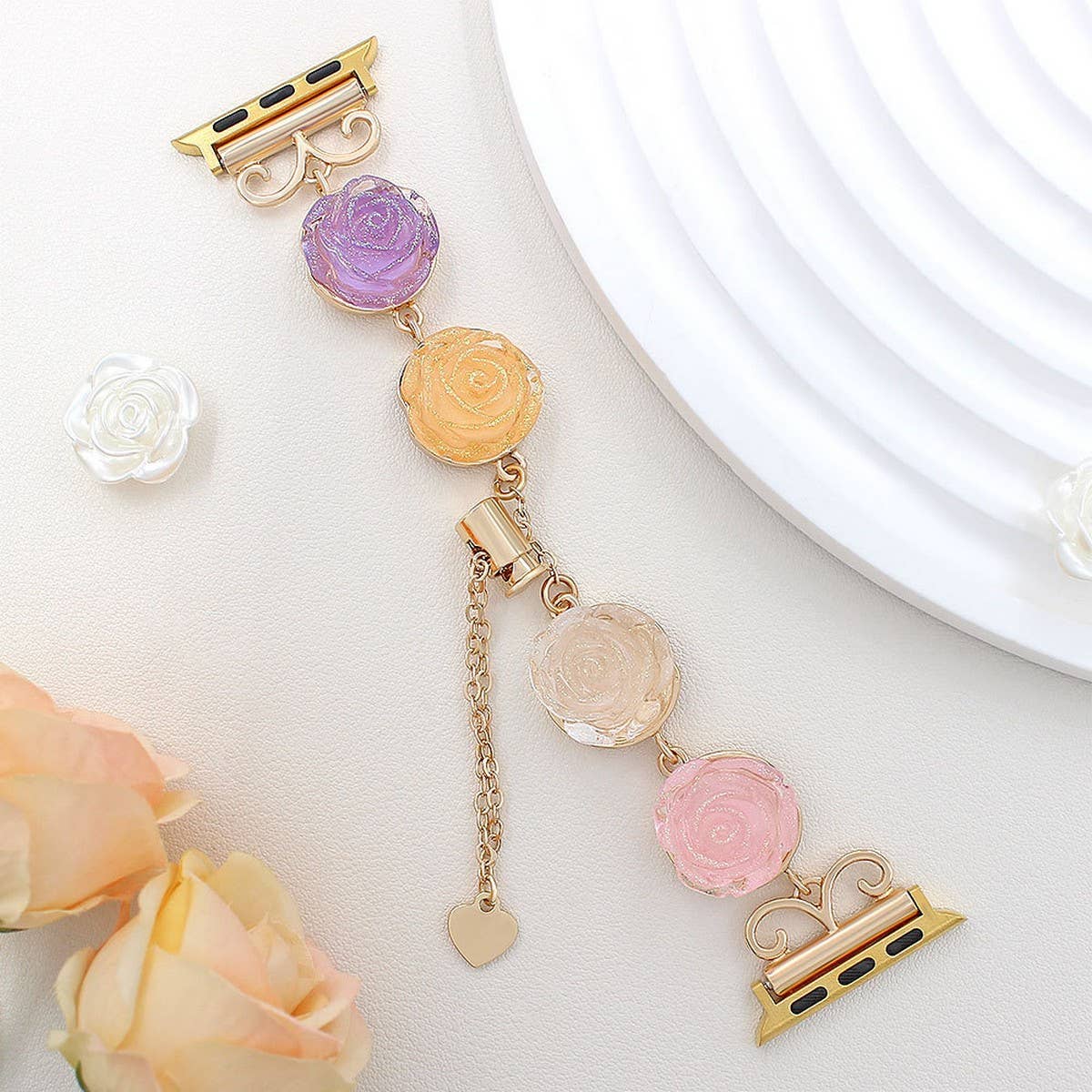 IWATCH8 1 TRANSPARENT DAISY DRIED FLOWER STRAP_CWWW0058