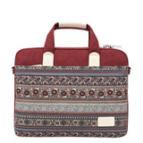 NEW ETHNIC PRINT CANVAS LAPTOP BAG_CWAB3320