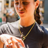 FASHIONABLE EMERALD HEART KEY NECKLACE_CWMM5541