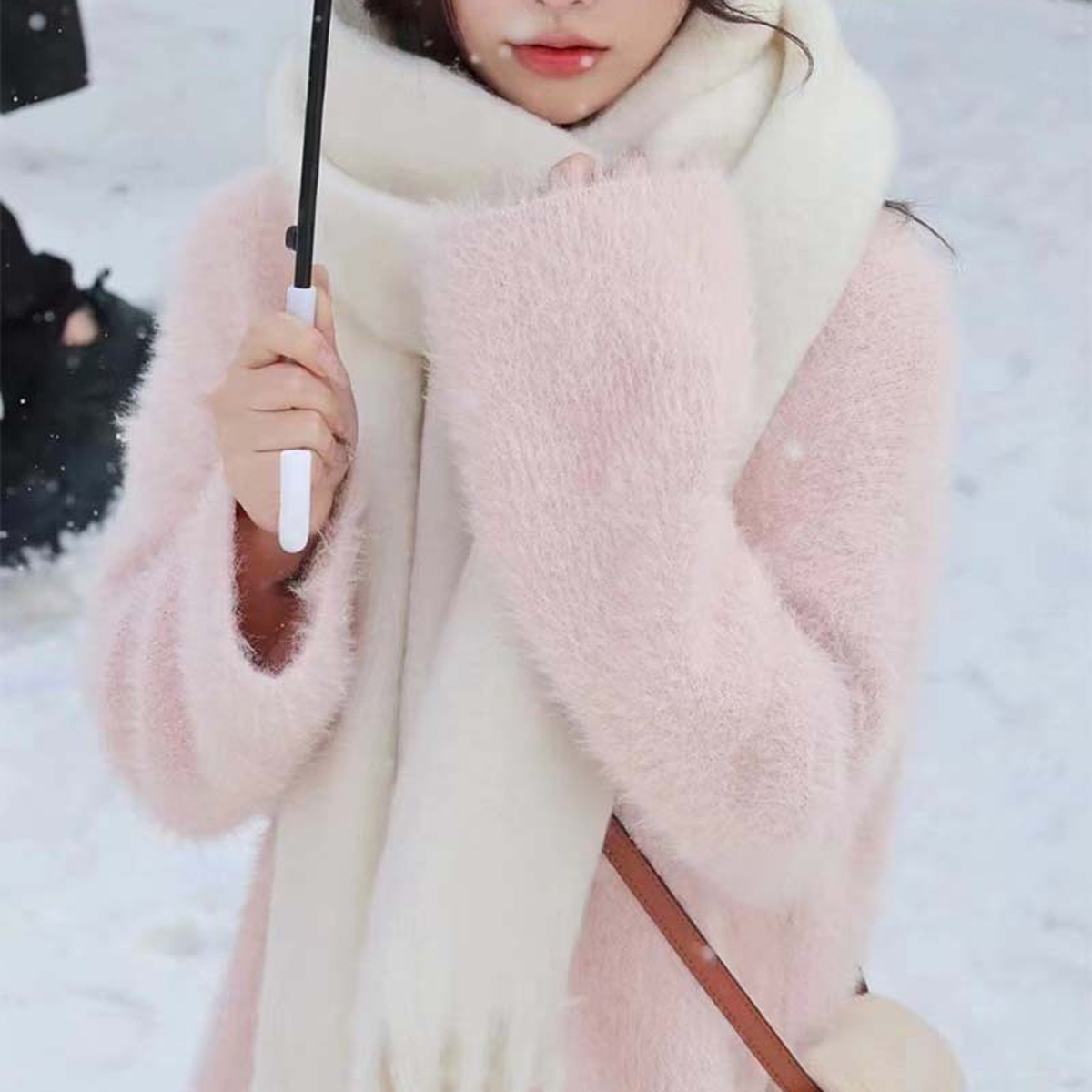 COZY SOLID SCARF WINTER THICK WARM WRAP_CWASC2692