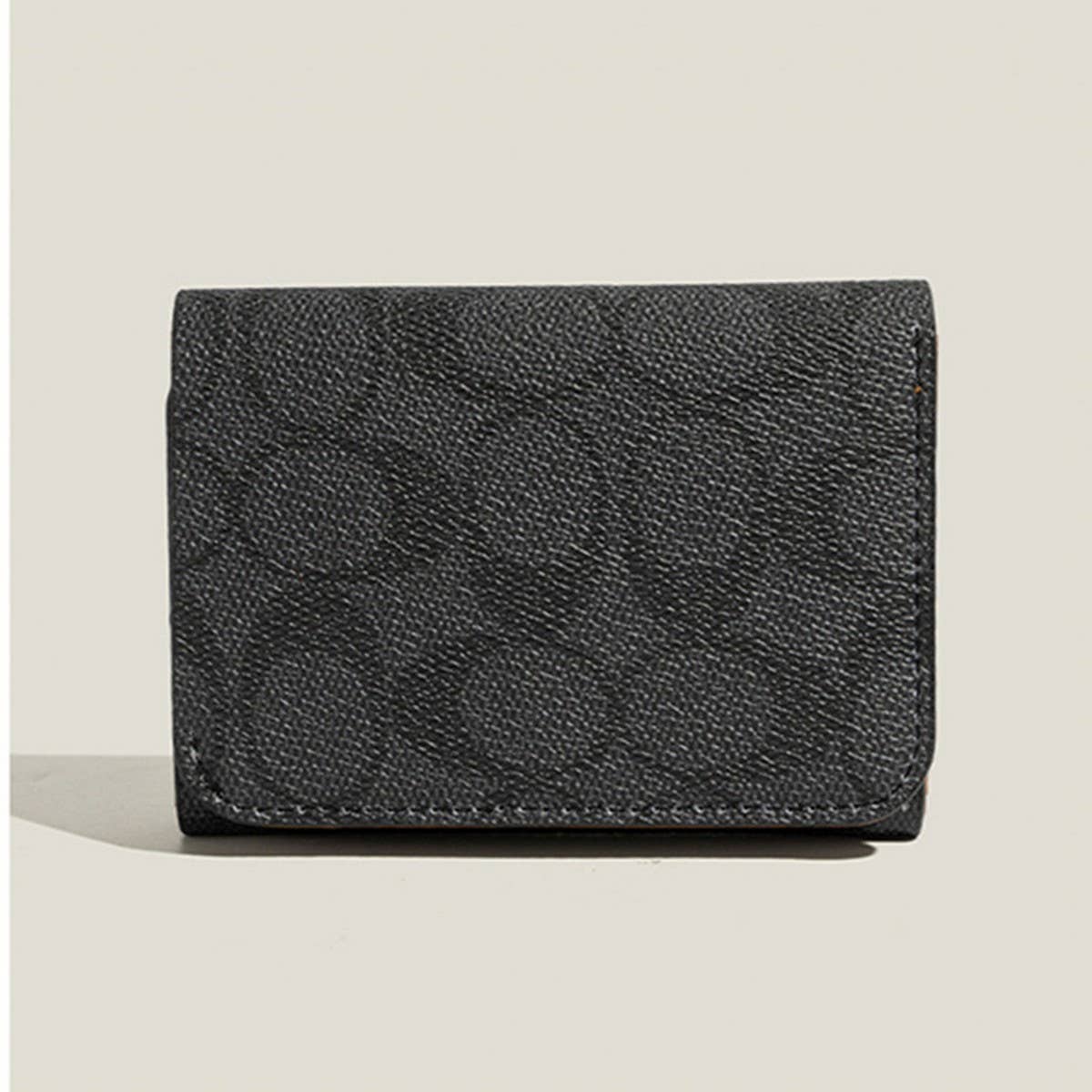 New Vintage Geometric Letter Mini 3-Fold Wallet_Cwab06269