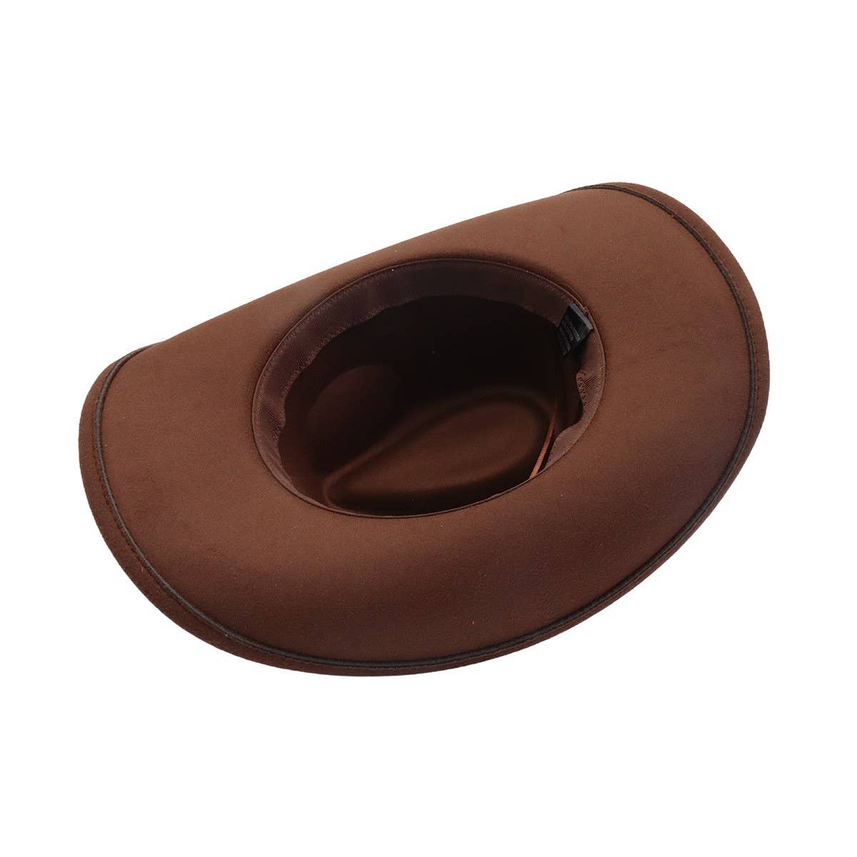 Western Ethnic Wide Brim Cowboy Heart Top Fedora_Cwah04485