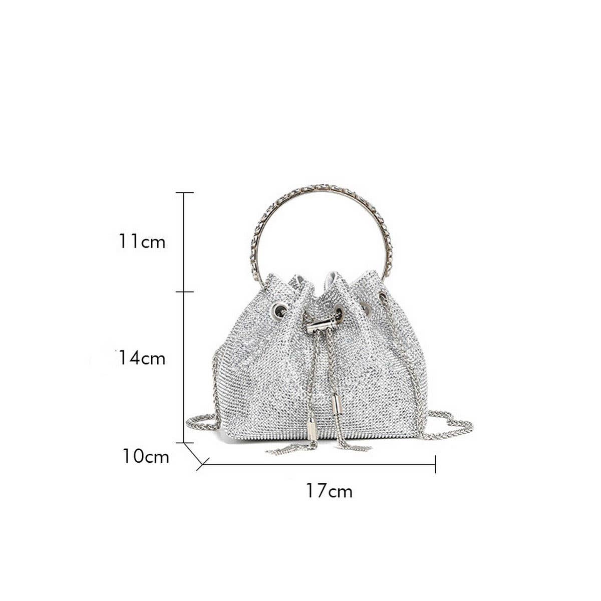 High-End Tassel Rhinestone Evening Bag For Women_Cwab3582