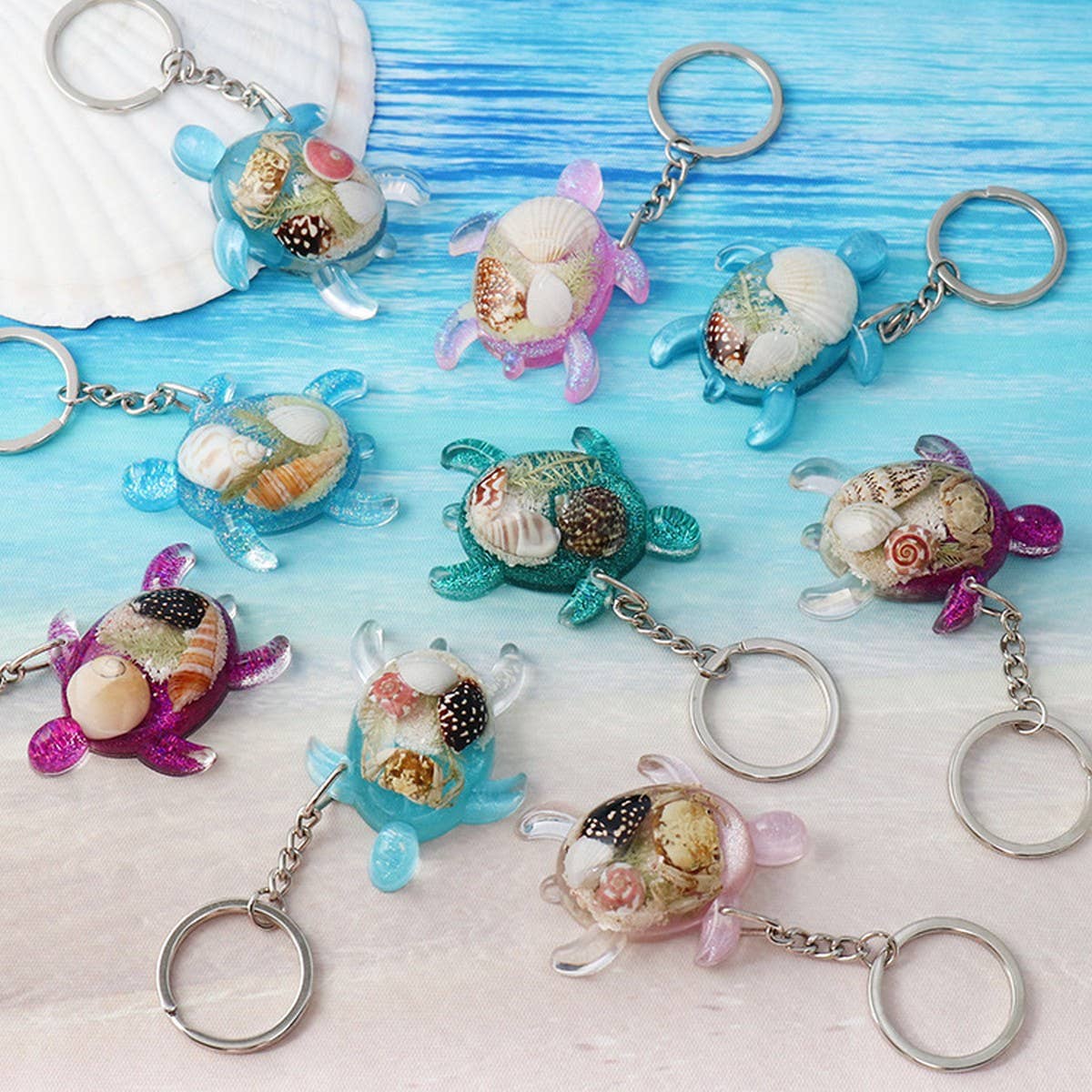 NEW SEASIDE CREATIVE TURTLE KEYCHAIN PENDANT_CWMM3711