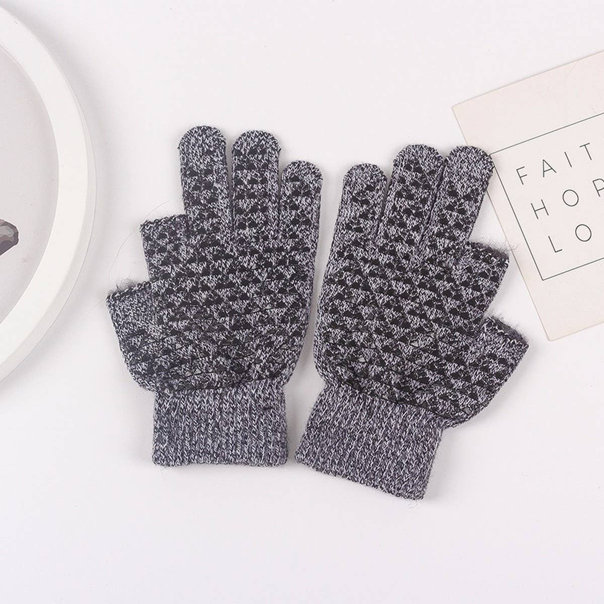 FISHING NON SLIP TWO FINGER TOUCH SCREEN GLOVES_CWAG0180