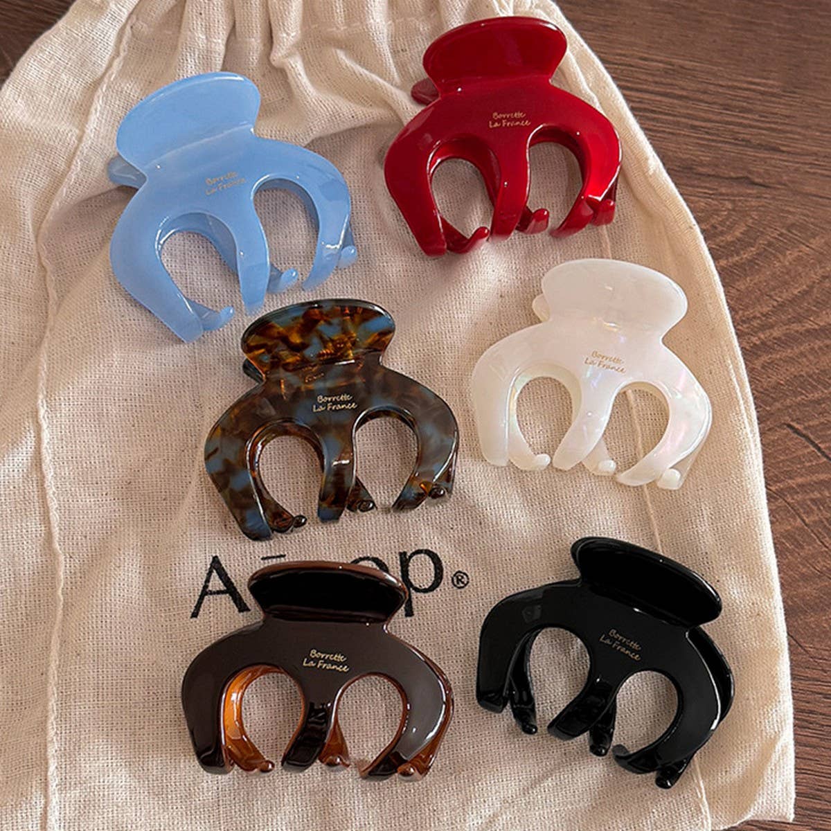 Retro Acetate Mermaid Hair Claw Medium Clip_Cwaha07810