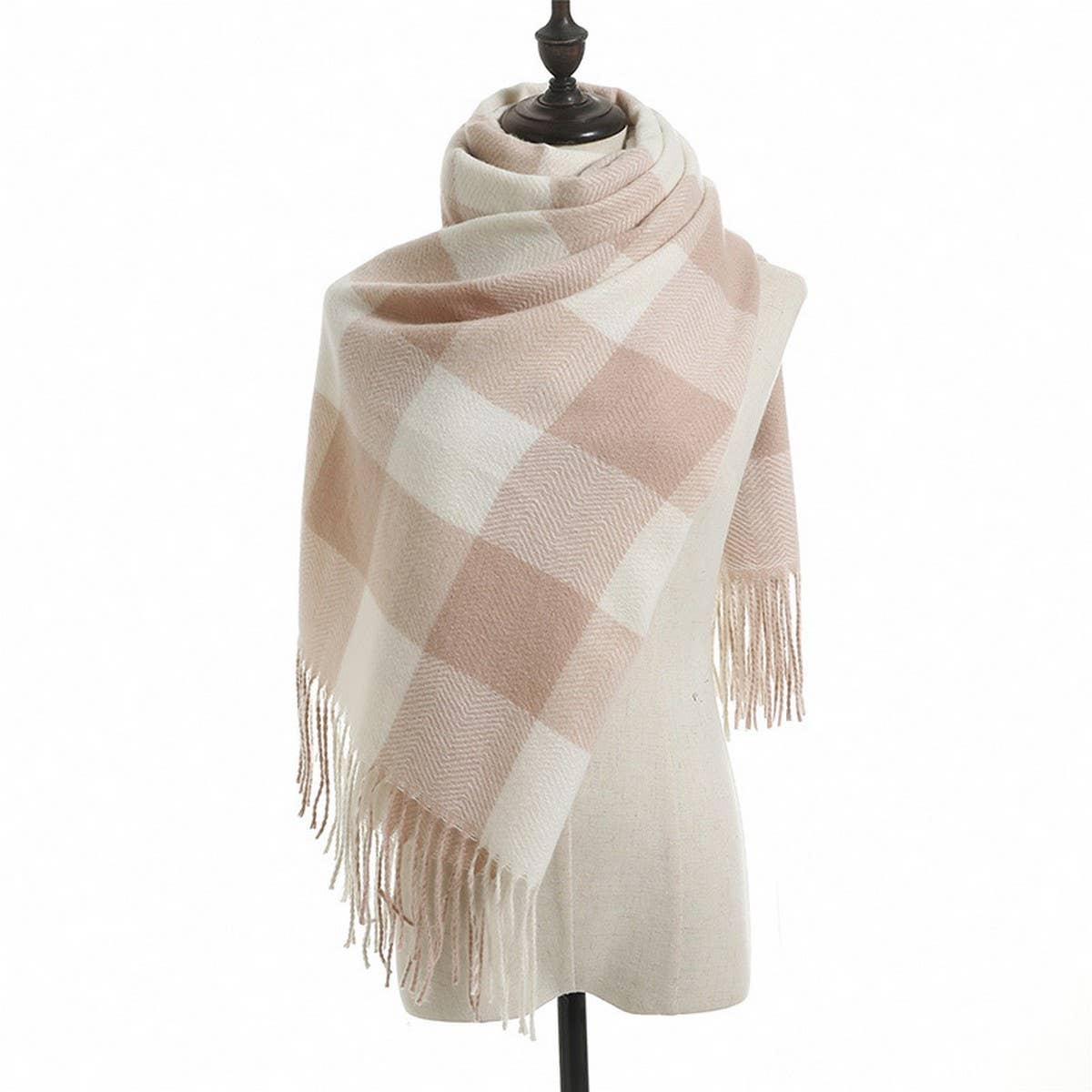 Winter Warm Lattice Large Scar Scarves