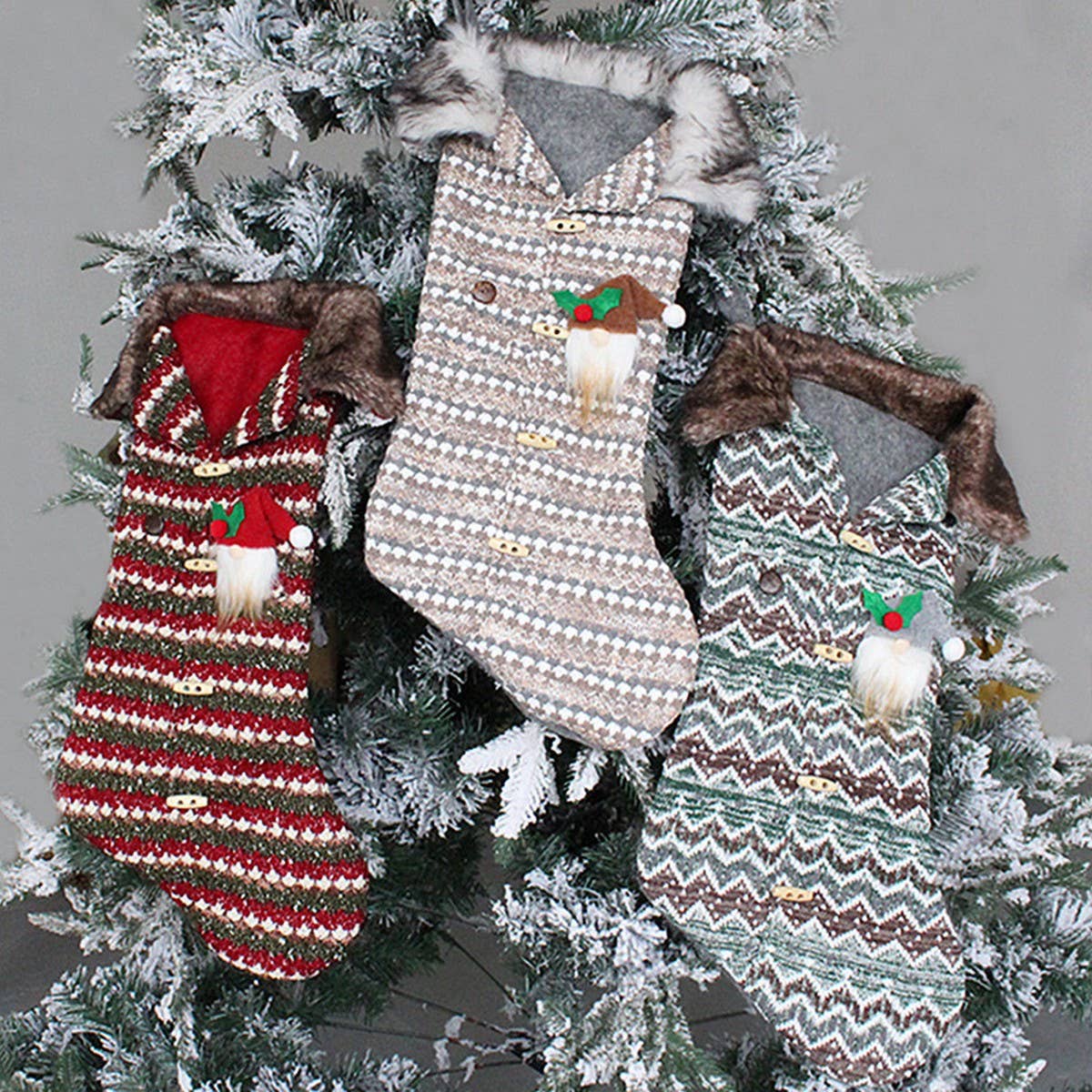 CREATIVE KNITTED CHRISTMAS STOCKING CANDY BAG_CWMS1447