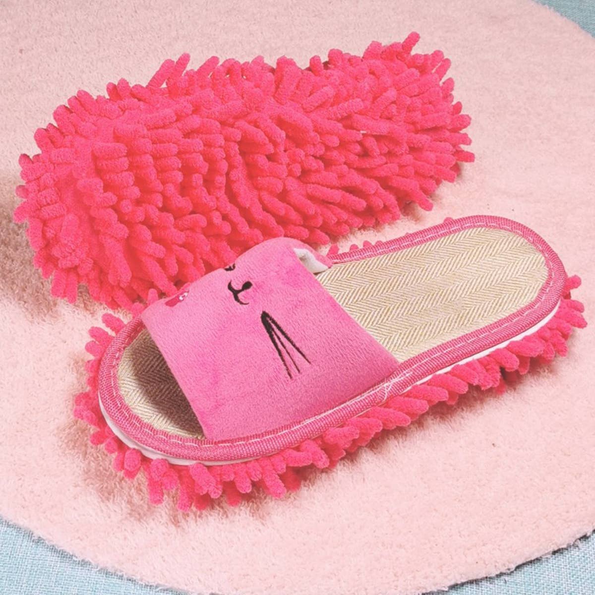 Washable Mop Slippers Mop Shoes Dusting Slippers