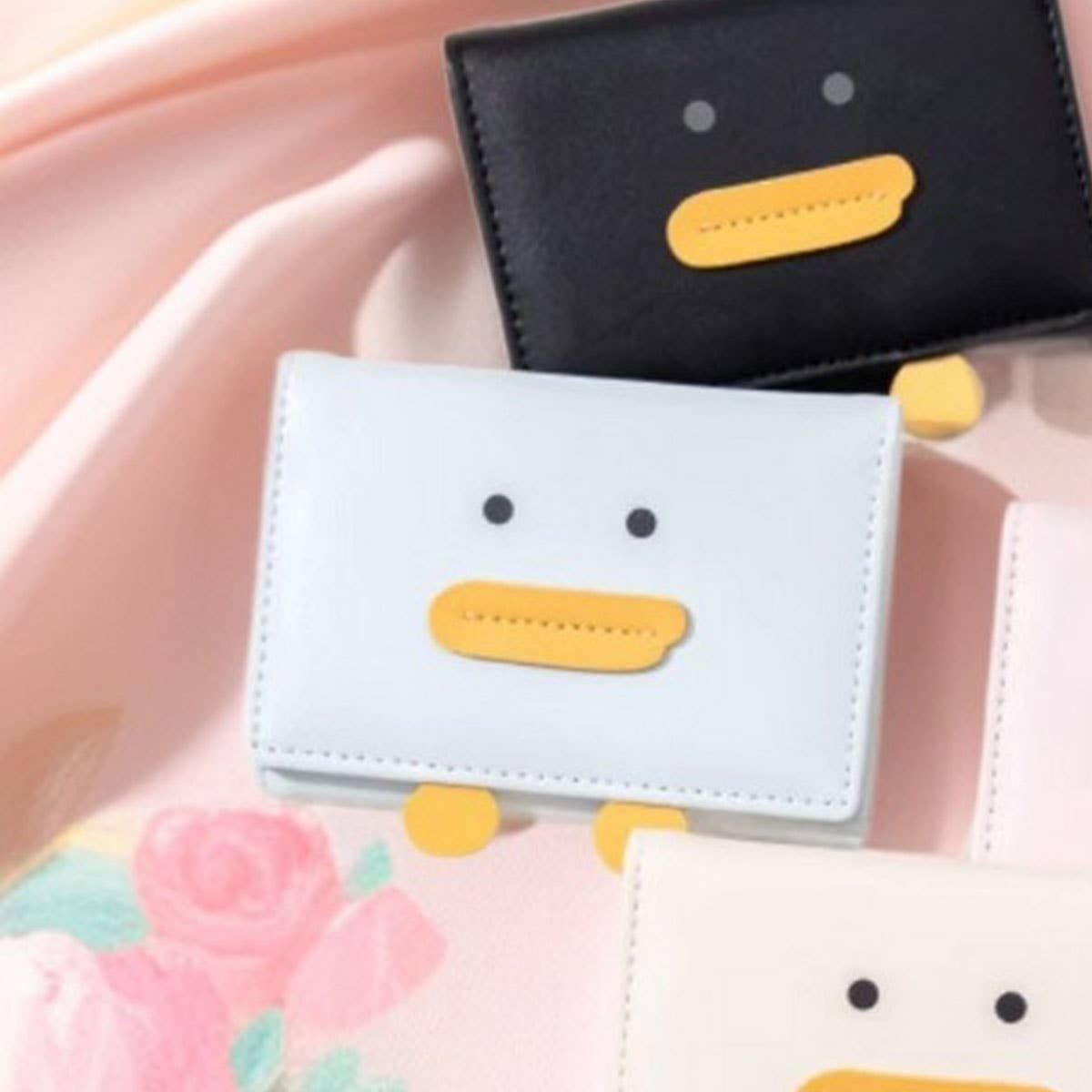 New Cute Yellow Duck Mini 3-Fold Wallet_Cwab06255