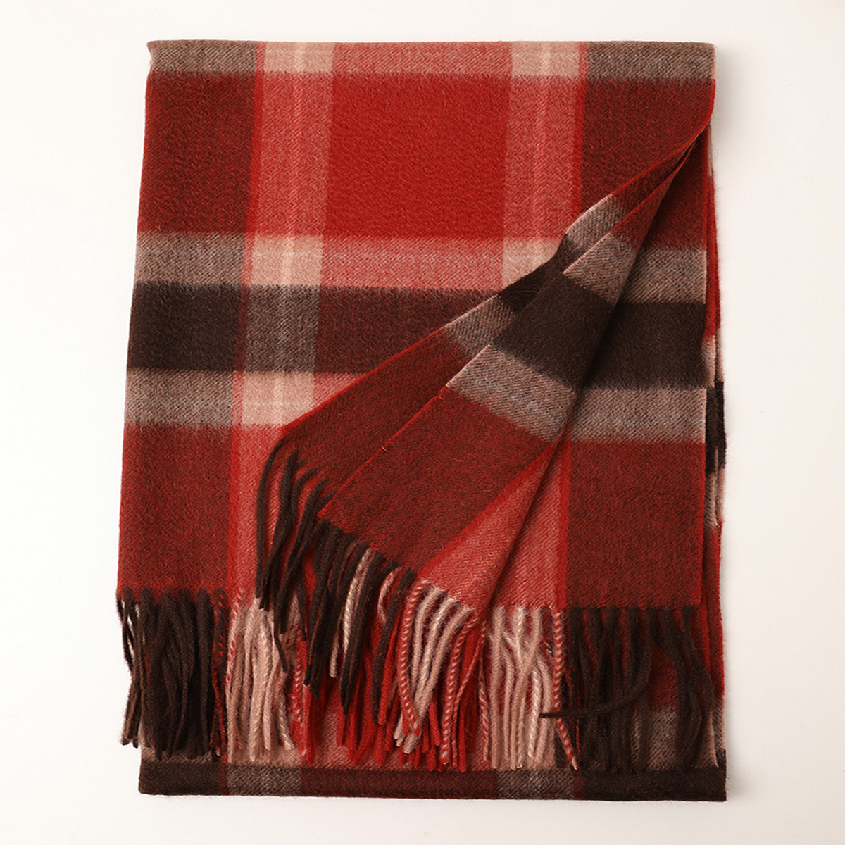 PLAID CASHMERE SCARF UNISEX WARM WINTER WRAP_CWASC2706