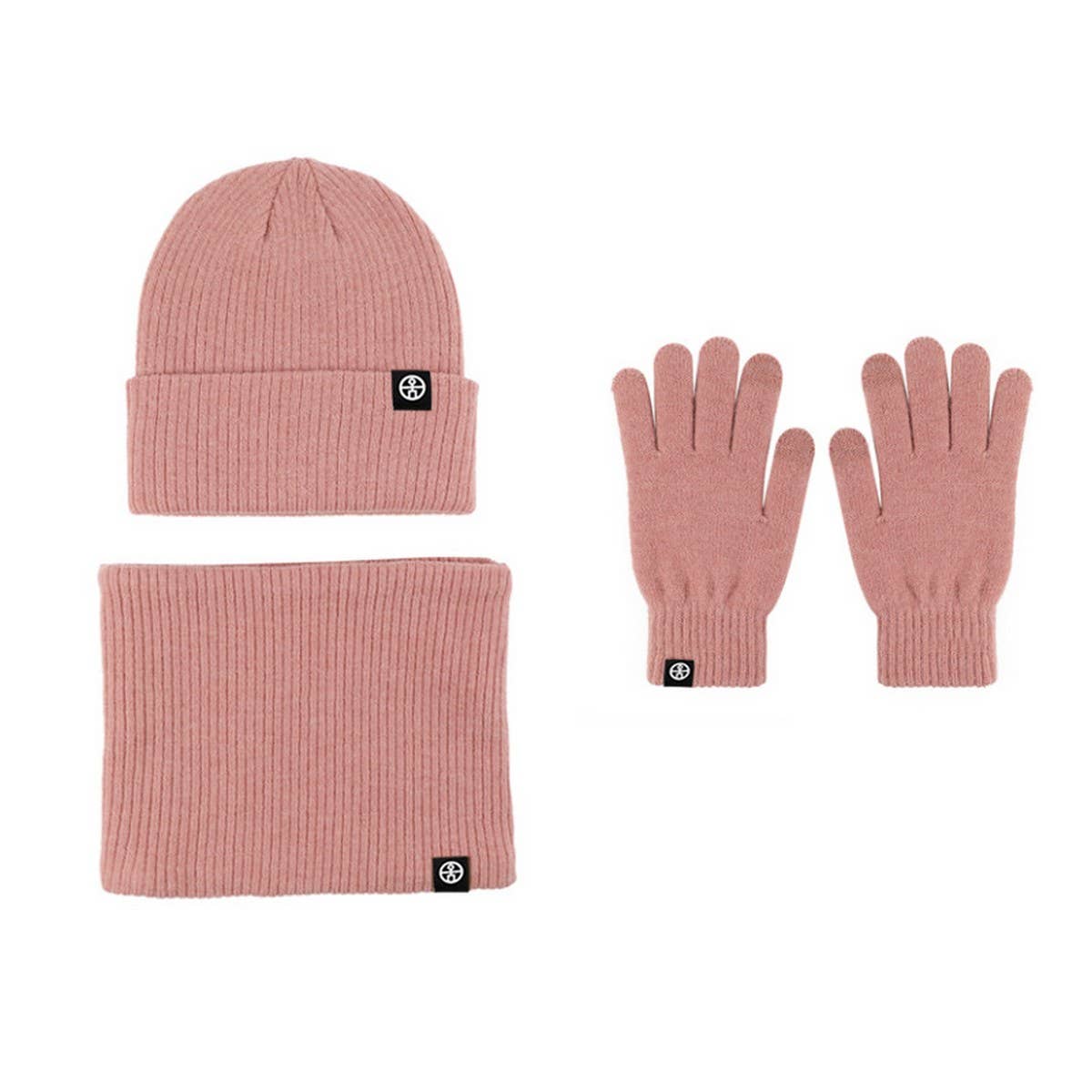 Windproof Warm Hat Scarf Gloves Three-Piece Set_Cwmm2781