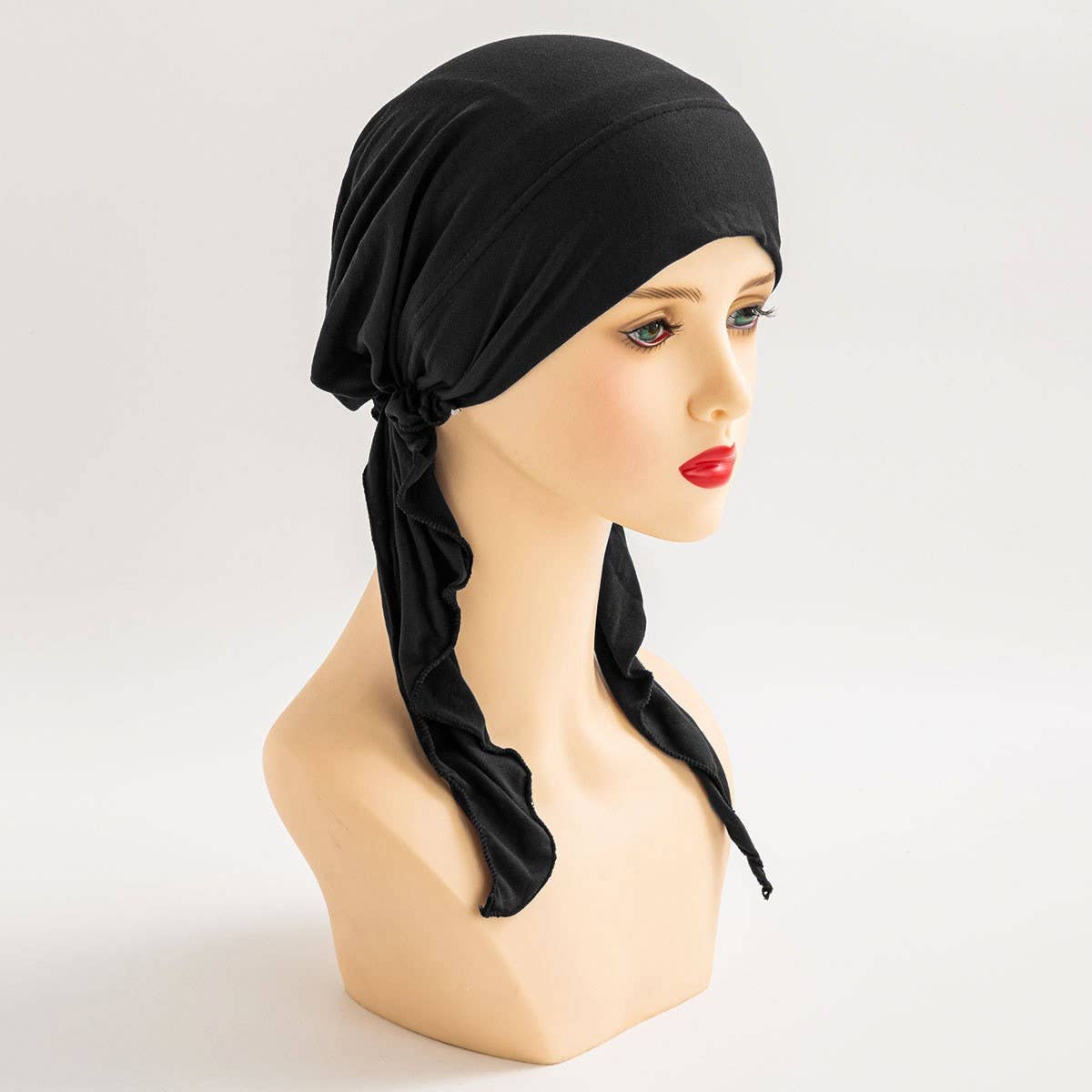 MULTICOLOR FASHION CURVED RIBBON TURBAN HAT_CWASC2430