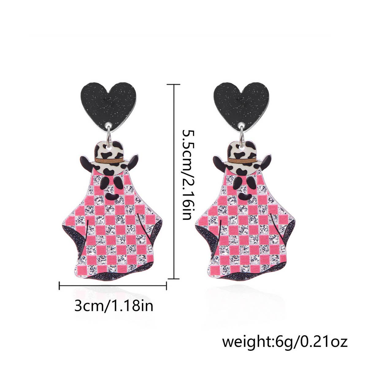 HALLOWEEN FUNNY PUMPKIN BAT LEAF EARRINGS_CWAJE2421