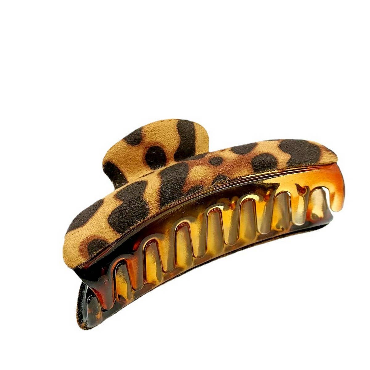 ELEGANT LEOPARD PU LEATHER HAIR CLAW CLIP_CWAHA6370